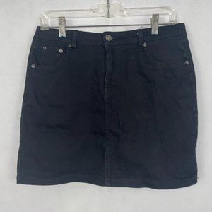 Mosnova Black Denim Skirt Size 38 (Medium)